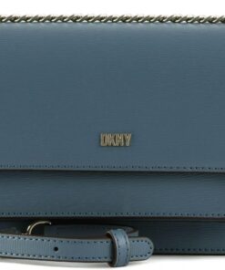 DKNY Women's Bryant Chain Flap Crossbody, Coastal Blue, One Size