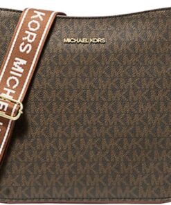 Michael Kors Jet Set Travel Kleine Signatur-Logo Umhängetasche Braun