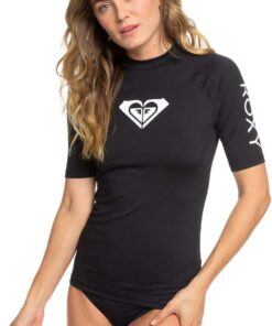 Roxy Damen Whole Hearted Short Sleeve Rash Guard Rashguard mit kurzen Ärmeln