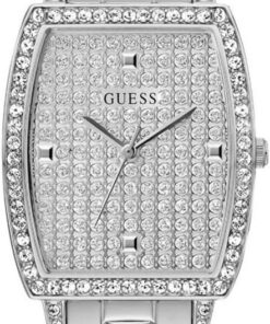 Guess Women's 25mm Watch - Gold Tone Bracelet Champagne Dial Gold Tone Case