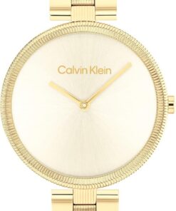 Calvin Klein Gleam Collection Analoguhr für Damen mit Lederarmband