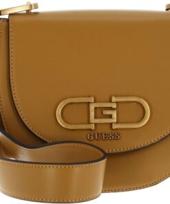 GUESS Fleet Mini Saddle Crossbody Bag Mustard
