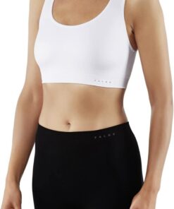 FALKE Damen Sport-BH Madison Low Support W Sb Funktionsmaterial für niedrigen Aktivitätslevel 1 Stück, Weiß White 2860, M