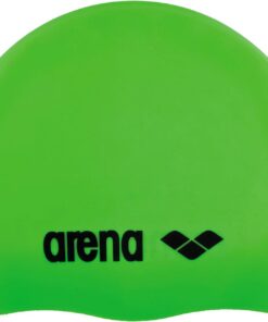 arena Classic Junior Unisex Silikon-Schwimmkappe, Schwimmkappe für Jungen und Mädchen, Badekappe mit Verstärktem Rand, Weiche und Strapazierfähige Schwimmkappe