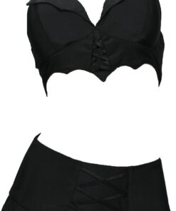 MEOWCOS.COM Damen Bikini-Set Gothic