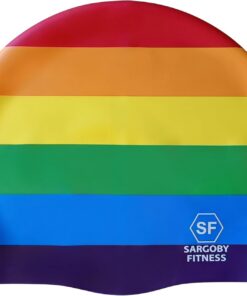 Badekappe, Größe für Erwachsene, für Wettkampf- und Freizeitschwimmer, die mehr Geschwindigkeit suchen. Badekappe Deutschland Regenbogen Brasilien Kanada