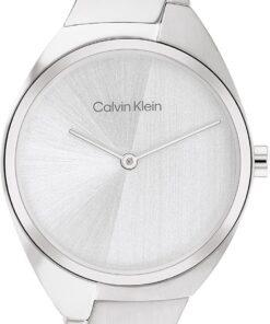 Calvin Klein Analoge Quarzuhr für Damen Charming Kollektion mit Edelstahlarmband