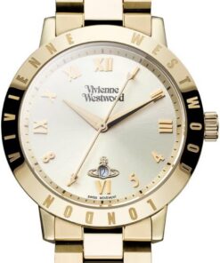 Vivienne Westwood Bloomsbury Damen-Quarzuhr mit Analog-Anzeige und Edelstahl-Armband