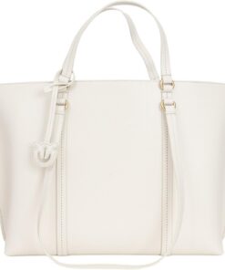 Pinko Damen Carrie Shopper Classic Bottaled Leder Tasche