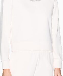 Armani Exchange Damen Long Sleeve Milano-New York Front Logo Sweatshirt