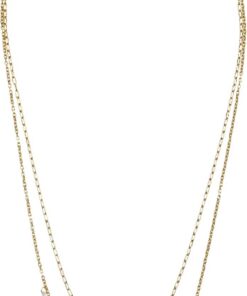 Fossil Ellis Damen Goldfarbene Edelstahl Halskette, JF04894710