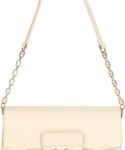Love Moschino Schultertasche Damen Elfenbein Einheitsgröße