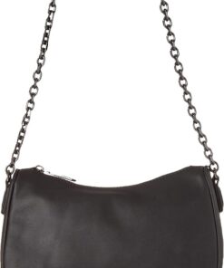 Calvin Klein Damen Hobo Bag Tasche Re-Lock Dbl Shoulder Bag Klein, Schwarz (Ck Black), Einheitsgröße