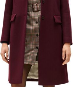 Tommy Hilfiger Damen Mantel Classic Wool Einreihig