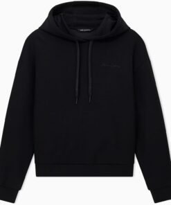 Armani Exchange Damen Essential, Embroidered Logo Signature, Hooded Kapuzenpullover
