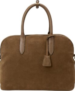 Marc O'Polo Shopper medium aus weichem Velours-Rindleder braun, OSO