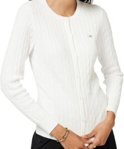 GANT Stretch Cotton Cable Cardigan