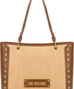 Love Moschino POLJC4274PP0MKW110AU, Schultertasche für Damen, Kamel, Camel