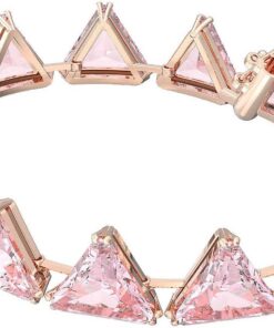 Swarovski Ortyx Kristallarmband mit Dreieckschliff, Schmuck-Kollektion, Roségold und Rhodium-Finish