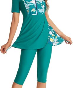 Badebekleidung Sonnenbekleidung Surfbekleidung Kurzarm Damen Mädchen Plus Size Badebekleidung Strandbekleidung