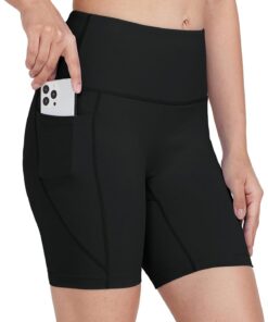 WIILIT 3"/6" Damen Badeshorts UPF50 Badehose Bikinihose Schwimmshorts Hohe Taille Tummy Control Boardshorts Schnell Trocknend mit Innenfutter Taschen