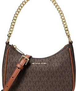 Michael Kors Jet Set Signature Logo Umwandelbare Umhängetasche Braun