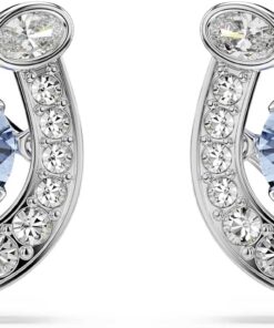Swarovski Symbolica Kollektion, Rundschliff, Pavé, Hufeisen, Blau, Rhodiniert