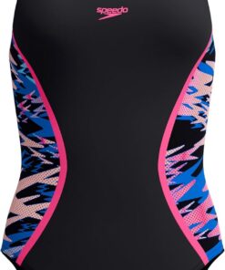 Speedo Damen Hyperboom Splice Muscleback One Piece Schwimmanzug
