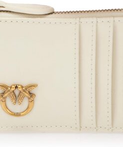 Pinko Damen Airone Cardholder Sheep Nappa Chevron Reisezubehör-Brieftasche