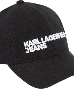 Karl Lagerfeld Jeans Damen Black Denim Cap Black Denim One Size