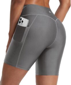 baleaf Badeshorts Damen Hohe Taille Bauchkontrolle UPF50+ Badehose Schwimmhose mit Taschen