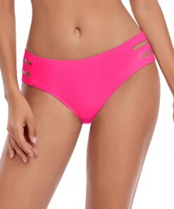 Ocean Blues Damen Badehose mit seitlichen Ausschnitten & voller Abdeckung – Bikinihose für Strand & Urlaub