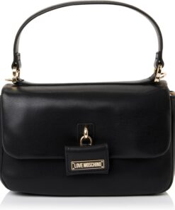 Love Moschino Tasche aus schwarzem PU-Kunststoff, Schwarz, Einheitsgröße