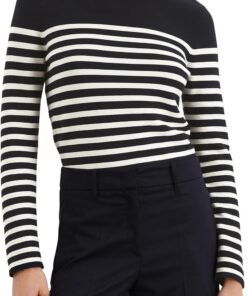 Marc O'Polo Damen Pullover gestreift Slim Fit