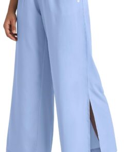 WILLIT Damen Hose Weite Hose Palazzo Leichte Freizeithose High Waiste Strandhose UPF 50+ Badehose Beach Schnelltrockner Sonnenschutz mit Taschen