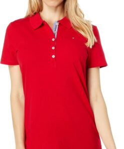 Tommy Hilfiger Damen Tommy Hilfiger Damen Puff Sleeve Polo Tee T-Shirt