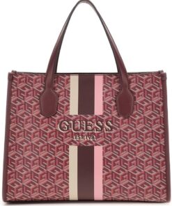 GUESS Silvana 2 Compartment Tote Tragetasche, Griffe oben