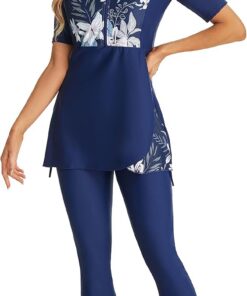 Badebekleidung Sonnenbekleidung Surfbekleidung Kurzarm Damen Mädchen Plus Size Badebekleidung Strandbekleidung