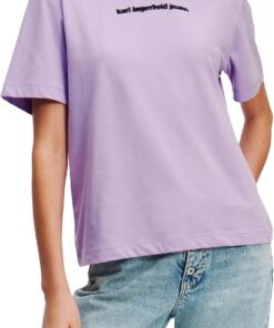 Karl Lagerfeld Jeans Damen Regular Blur Logo T-Shirt