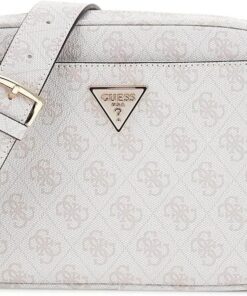GUESS Umhängetasche Meridian II Camera Bag Bone Logo creme