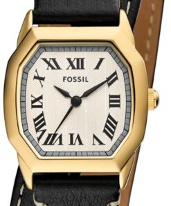 Fossil Harlow Damen 27MM Schwarze Edelstahluhr, ES5404