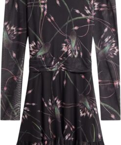 Ted Baker Damen Sannde-Gathered Shoulder Mesh Mini Dress Lässiges Kleid (1er Pack)