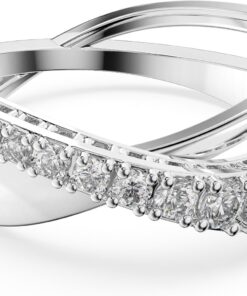 Swarovski Hyperbola Kollektion Ring, Weiß, Rhodiniert
