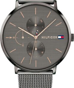 Tommy Hilfiger Damen Multifunktions-Quarz-Uhr - 3 Hilfszifferblätter, Wasserdicht bis 3ATM mit Leder- oder Edelstahlarmband in Glieder- oder Mesh-Design
