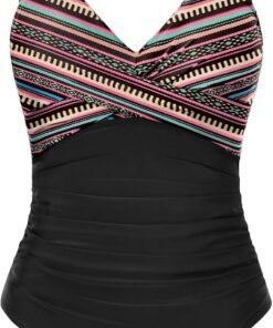 Tuopuda Badeanzug Damen Bauchweg Push Up Bademode Rückenlos Sexy V Ausschnitt Monokini One Piece Swimsuits Schlankheits Swimwear Einteiliger Badeanzüge
