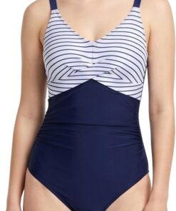 Odizli Badeanzug Damen Bauchweg, Spaghetti V-Ausschnitt Rückenfrei Schwimmanzug