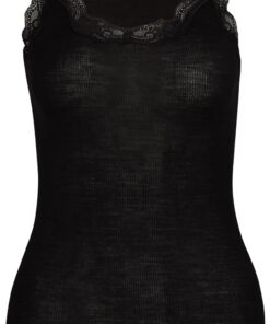 CALIDA Richesse Lace Top Damen | aus Wolle-Seide, Feinripp, naht- und saumfrei, temperaturausgleichend