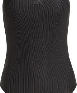 adidas Women's Iconisea Ribbed Padded Badeanzug, dünne Träger