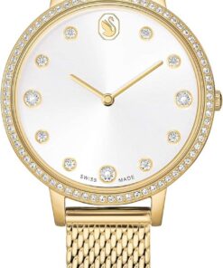 Swarovski Clarica Kollektion Uhr, Swiss Made, Metall-Armband