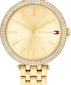 Tommy Hilfiger Uhr mit DREI-Zeiger-Quarzwerk für Damen mit Edelstahlarmband – Verfügbar in Roségold, Silber, Gold oder Bicolor